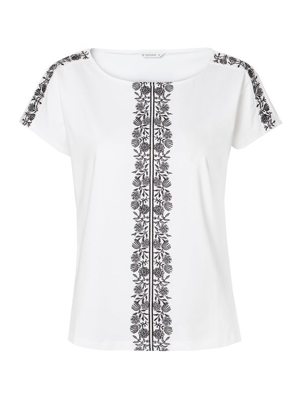 TATUUM TATUUM Тениска 'EMAKIA'  сиво / бяло