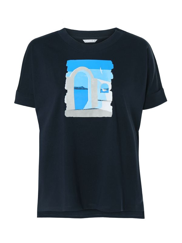 TATUUM TATUUM Тениска  нейви синьо / пъстро