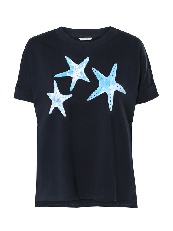 TATUUM TATUUM Тениска  синьо / нейви синьо / бяло
