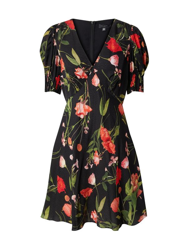 Ted Baker Ted Baker Рокля 'Sienno'  тревнозелено / бледорозово / червено / черно