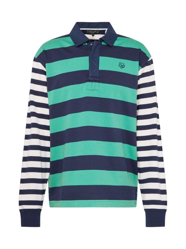 Ted Baker Ted Baker Тениска  нейви синьо / нефритено зелено / бяло