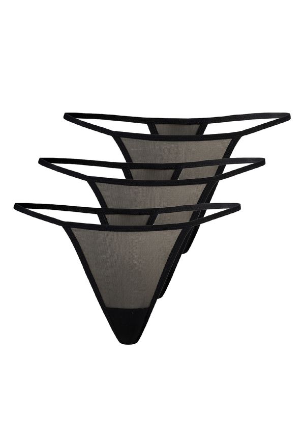 TEYLI TEYLI Стринг 'Paski'  черно