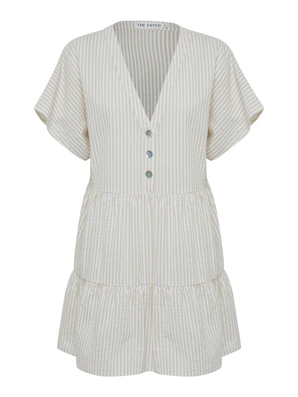 The Fated The Fated Рокля 'ACACIA'  бежово / бяло