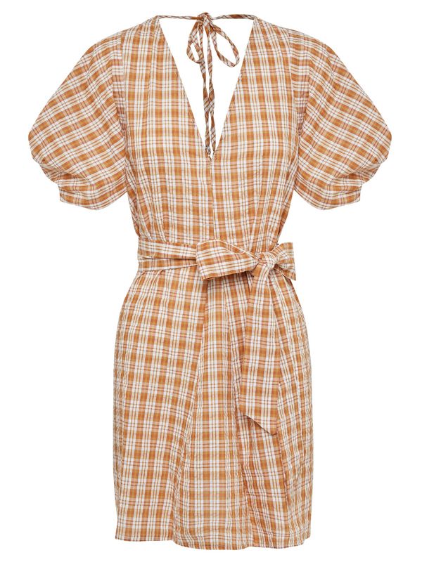 The Fated The Fated Рокля 'AIDEN'  бежово / кафяво / оранжево