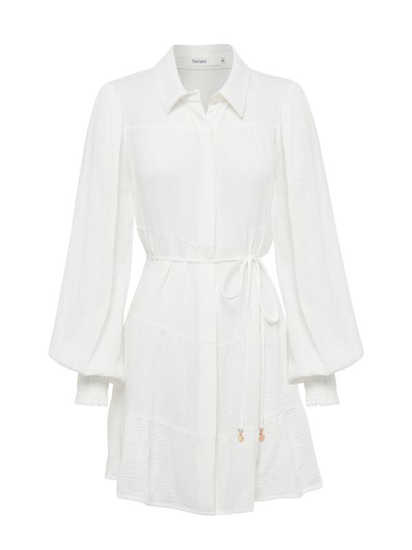 The Fated The Fated Рокля тип риза 'GIIA '  бяло