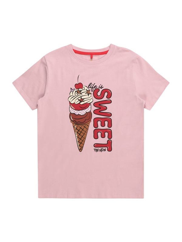 The New The New Тениска 'Jory'  кремаво / кафяво / розово / червено