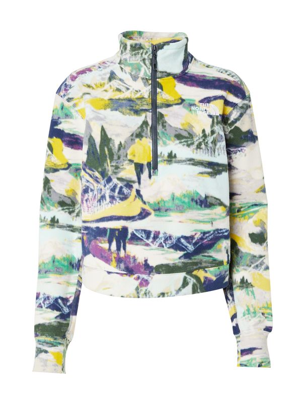 THE NORTH FACE THE NORTH FACE Функционално поларено яке '100 GLACIER'  зелено / тъмнолилаво / черно / бяло