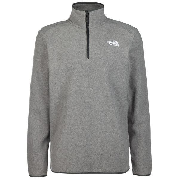 THE NORTH FACE THE NORTH FACE Спортен пуловер '100 Glacier'  сив меланж / бяло