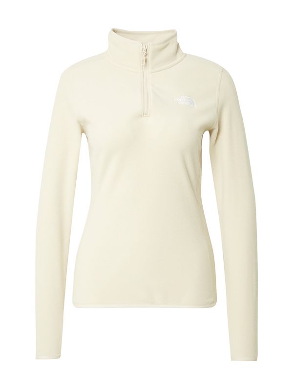 THE NORTH FACE THE NORTH FACE Спортен пуловер '100 GLACIER'  светлосиво / бяло