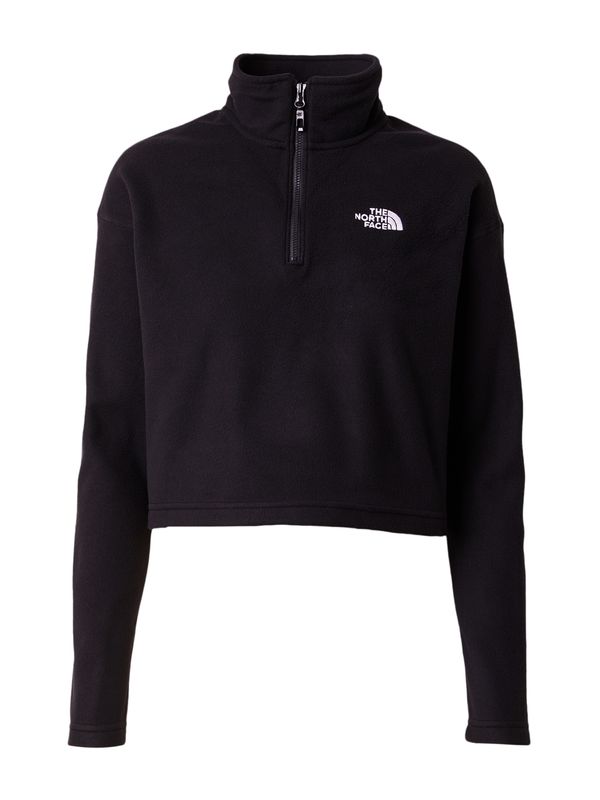 THE NORTH FACE THE NORTH FACE Спортен пуловер 'GLACIER'  черно / бяло