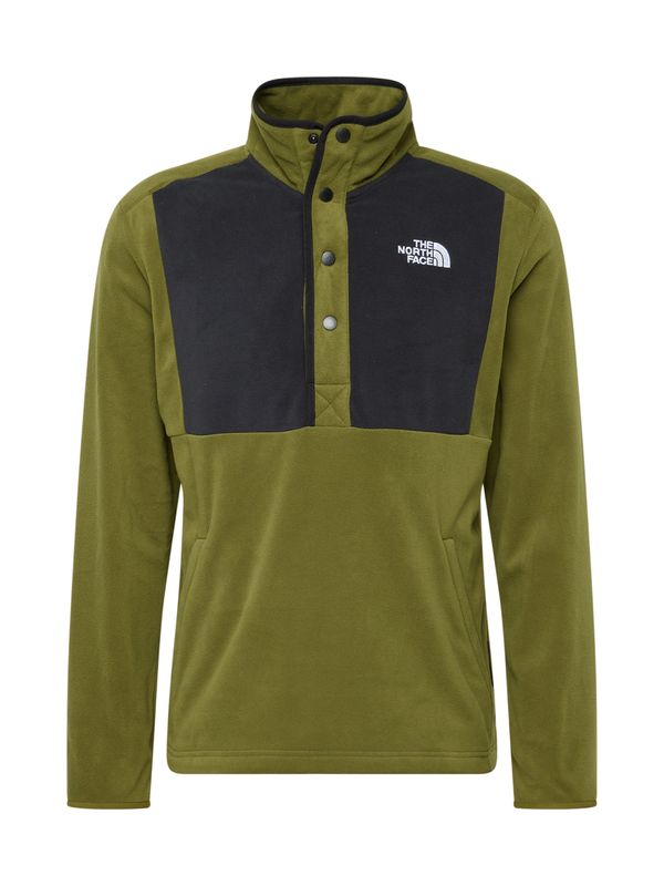 THE NORTH FACE THE NORTH FACE Спортен пуловер 'HOMESAFE'  маслина / черно / бяло