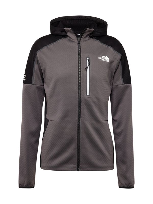 THE NORTH FACE THE NORTH FACE Спортна жилетка с качулка  антрацитно черно / сребърно сиво / черно / бяло