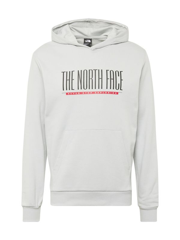 THE NORTH FACE THE NORTH FACE Суичър 'EST 1966'  светлосиво / тъмносиво / червено / бяло