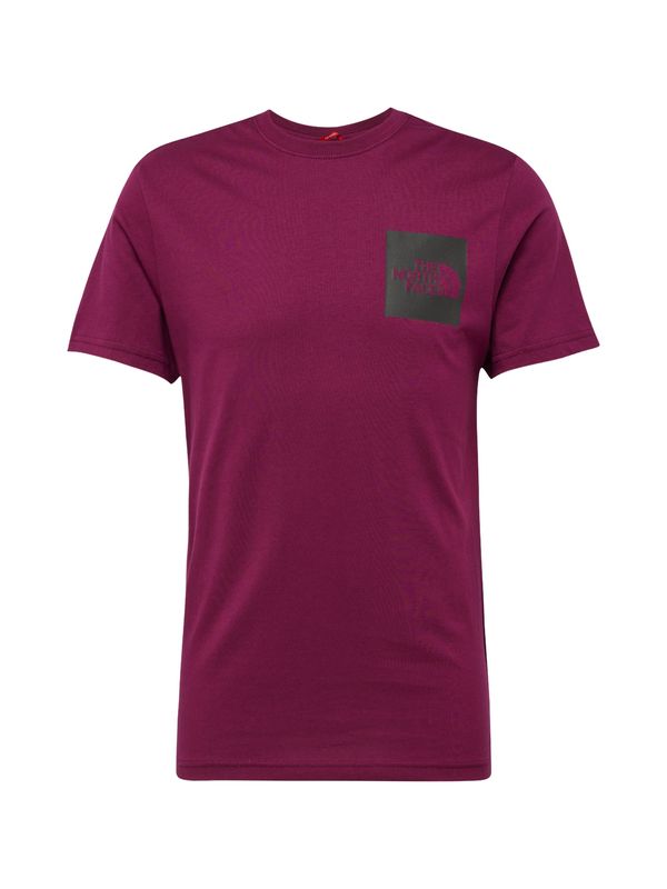 THE NORTH FACE THE NORTH FACE Тениска 'FINE'  боровинка / черно