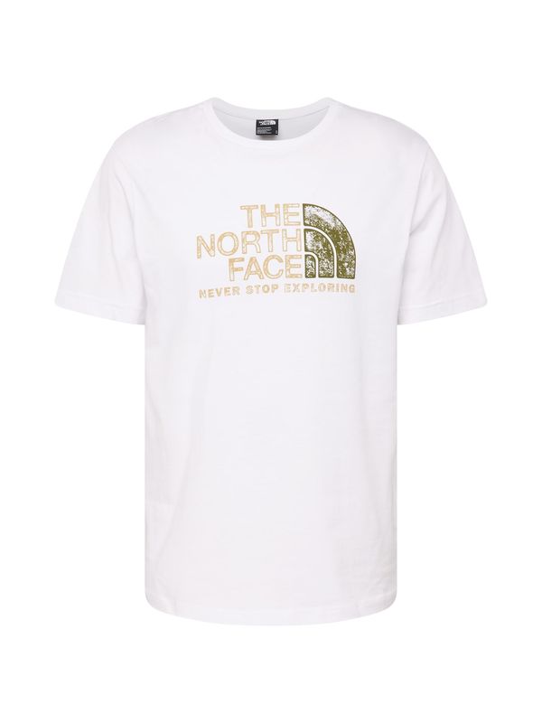 THE NORTH FACE THE NORTH FACE Тениска 'RUST 2'  зелено / маслина / бяло