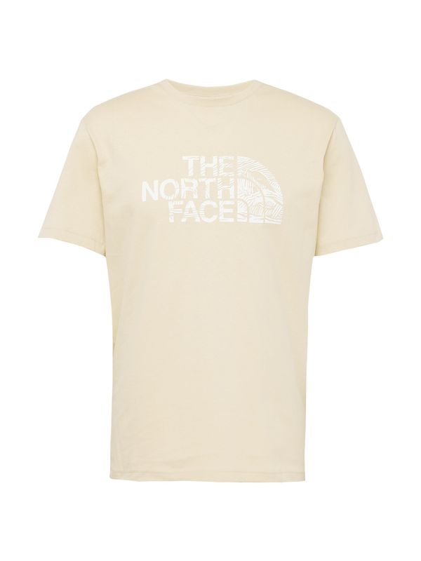 THE NORTH FACE THE NORTH FACE Тениска 'WOODCUT DOME'  светлобежово / бяло
