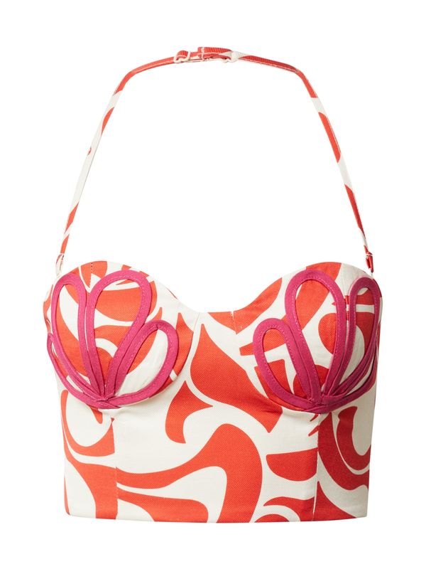 The Wolf Gang The Wolf Gang Топ 'CARACOLITO'  розово / гренадин / бяло