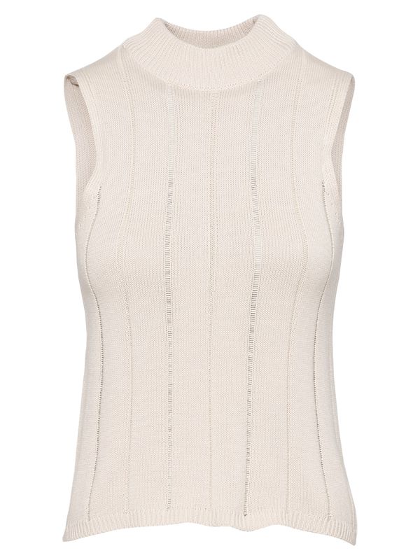 ThokkThokk ThokkThokk Плетен топ  кремаво