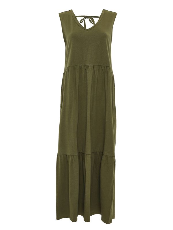Threadbare Threadbare Лятна рокля 'Byers Tiered'  маслина