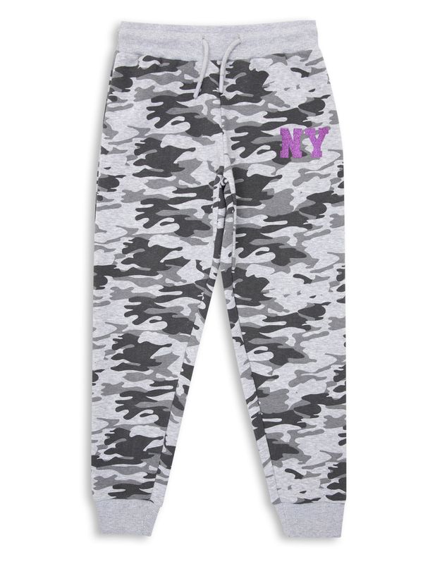 Threadgirls Threadgirls Панталон 'Melissa'  сиво / сив меланж / лилав