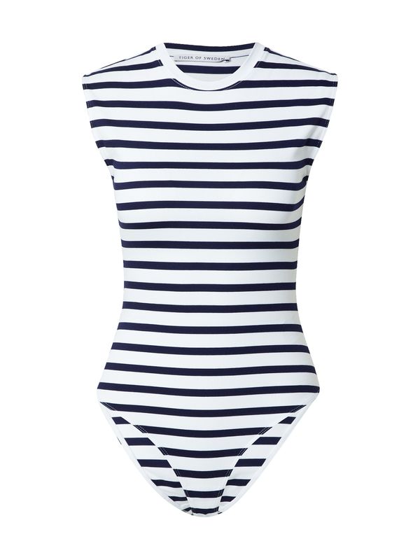 Tiger of Sweden Tiger of Sweden Блуза боди 'SYLEIL'  тъмносиньо / бяло