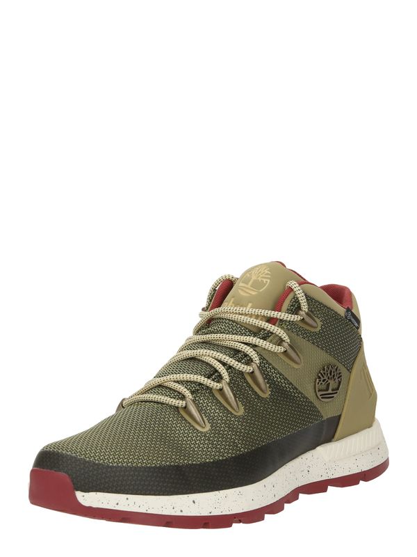 TIMBERLAND TIMBERLAND Боти с връзки  зелено / светлозелено / бордо / черно