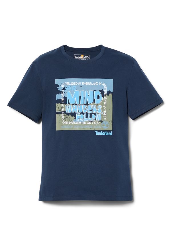 TIMBERLAND TIMBERLAND Тениска  нейви синьо / небесносиньо / ябълка / бяло