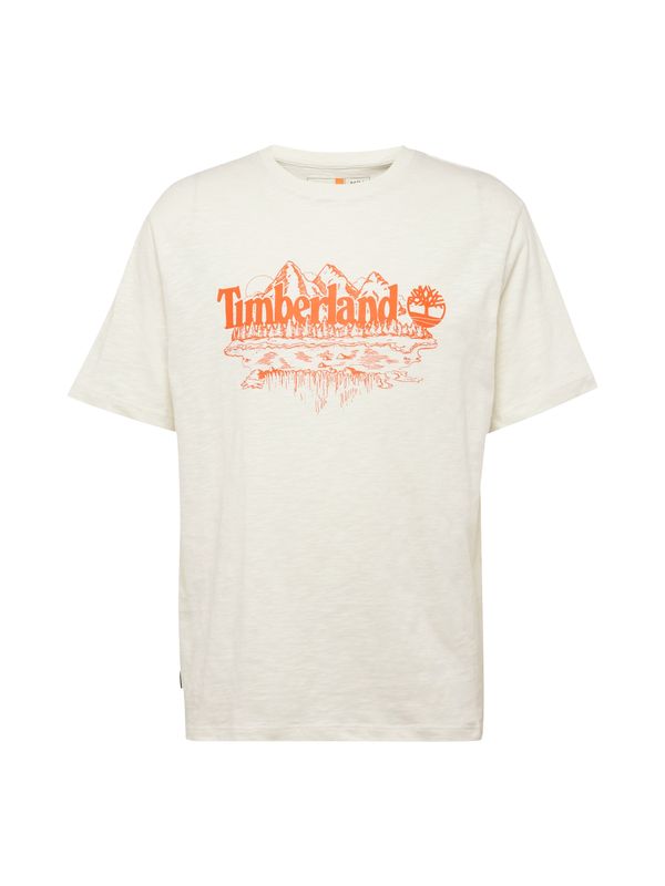 TIMBERLAND TIMBERLAND Тениска  оранжево / бяло