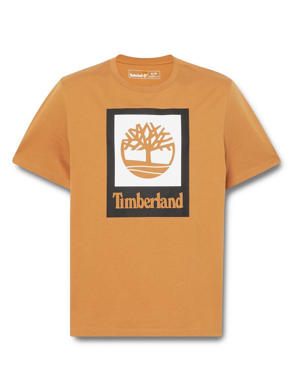 TIMBERLAND TIMBERLAND Тениска  светлокафяво / черно / бяло