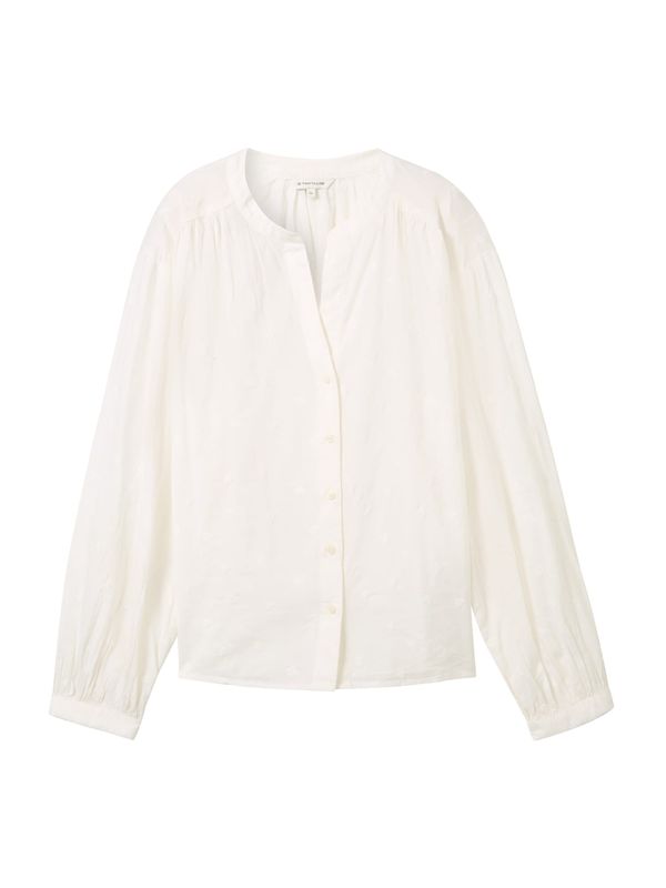 TOM TAILOR TOM TAILOR Блуза  бял памук