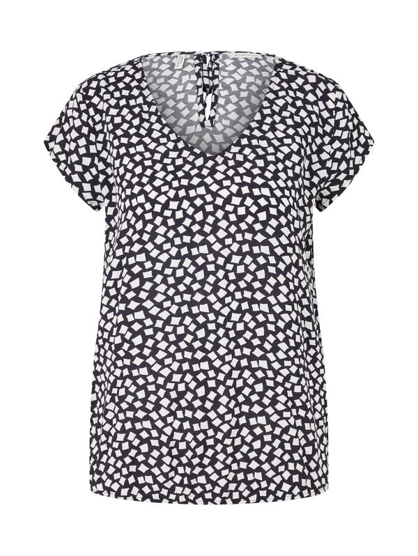 TOM TAILOR TOM TAILOR Блуза  черно / бяло