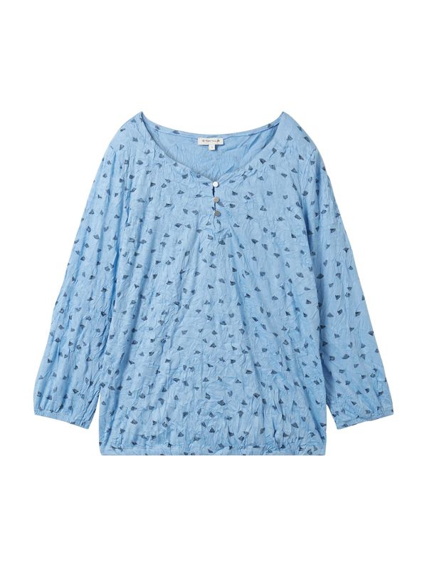 TOM TAILOR TOM TAILOR Блуза  нейви синьо / светлосиньо