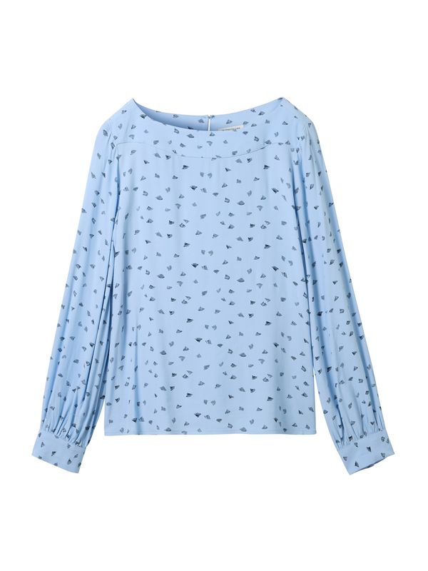 TOM TAILOR TOM TAILOR Блуза  нощно синьо / светлосиньо