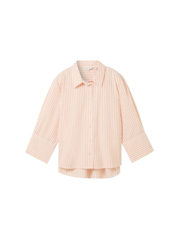 TOM TAILOR TOM TAILOR Блуза  праскова / бяло