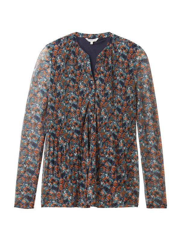 TOM TAILOR TOM TAILOR Блуза  синьо / оранжево