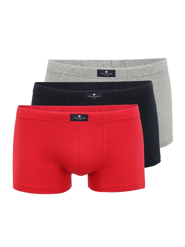 TOM TAILOR TOM TAILOR Боксерки  тъмносиньо / сив меланж / светлочервено