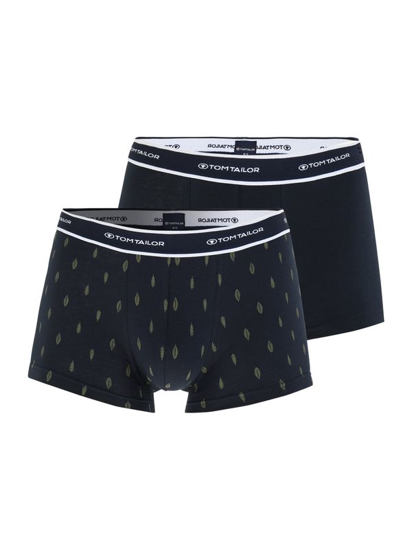 TOM TAILOR TOM TAILOR Боксерки  тъмносиньо / тревнозелено / бяло