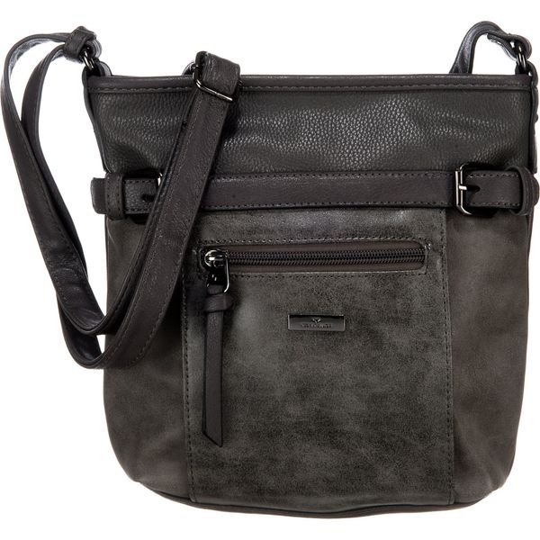 TOM TAILOR TOM TAILOR Чанта с презрамки 'Juna'  антрацитно черно