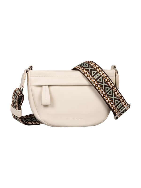 TOM TAILOR TOM TAILOR Чанта с презрамки 'Palina'  кафяво / зелено / черно / мръсно бяло