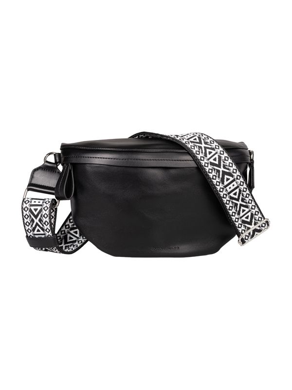 TOM TAILOR TOM TAILOR Чанта за кръста 'Palina'  черно / бяло