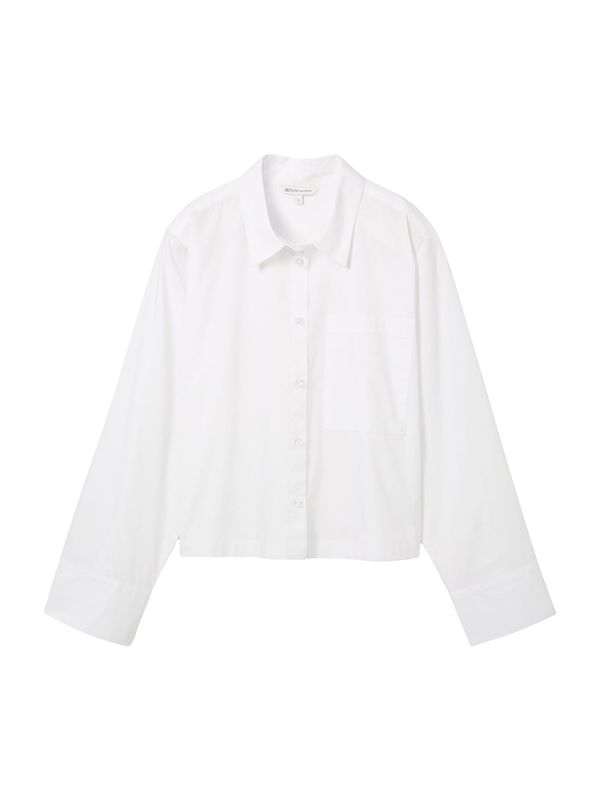 TOM TAILOR DENIM TOM TAILOR DENIM Блуза  бяло