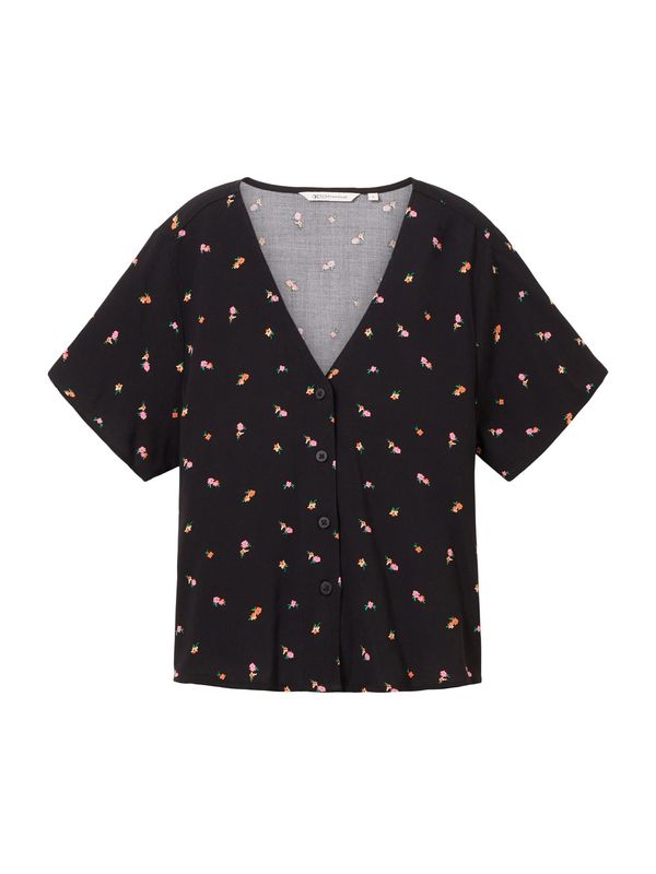 TOM TAILOR DENIM TOM TAILOR DENIM Блуза  пъстро / черно