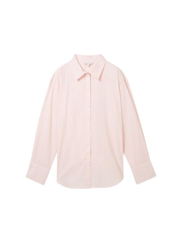 TOM TAILOR DENIM TOM TAILOR DENIM Блуза  розе / бяло