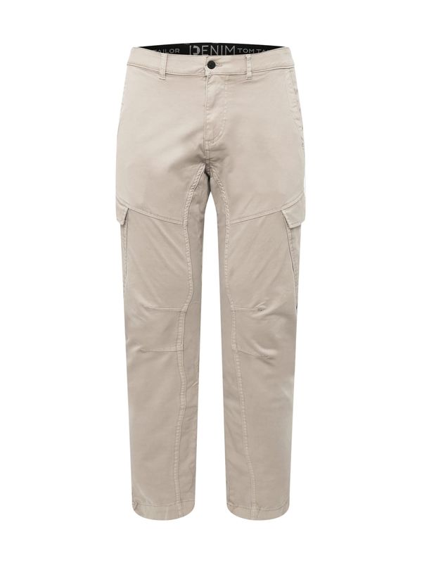 TOM TAILOR DENIM TOM TAILOR DENIM Карго панталон  сиво-бежово