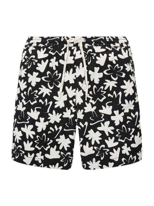 TOM TAILOR DENIM TOM TAILOR DENIM Панталон  черно / бяло