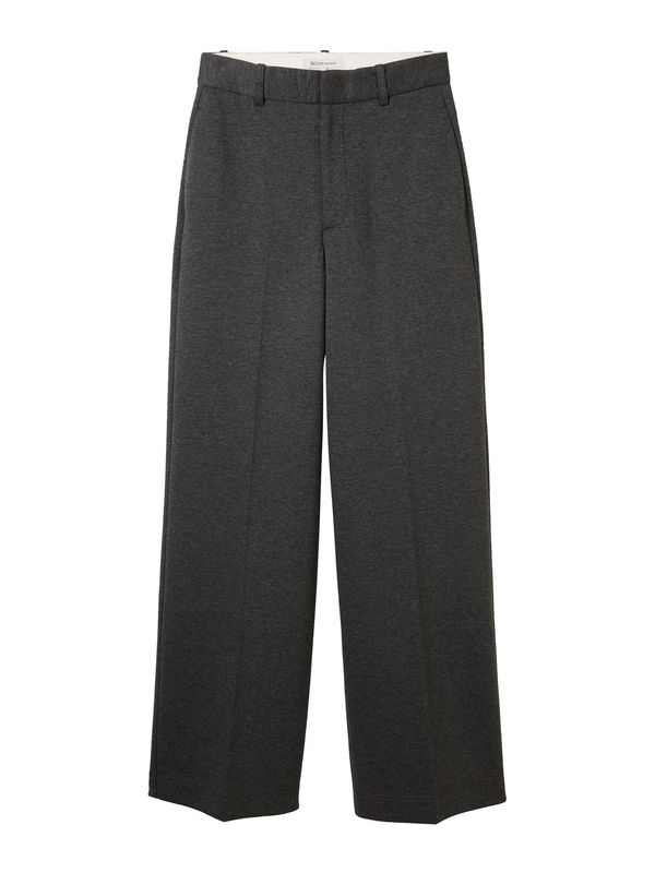 TOM TAILOR DENIM TOM TAILOR DENIM Панталон с ръб  тъмносиво