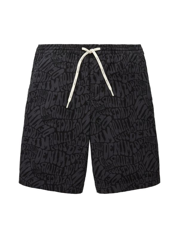 TOM TAILOR DENIM TOM TAILOR DENIM Панталон  тъмносиво / черно