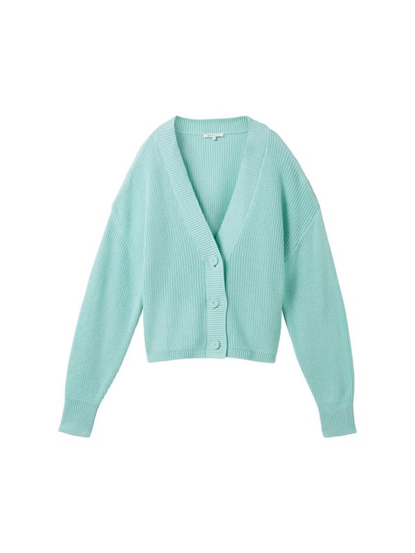 TOM TAILOR DENIM TOM TAILOR DENIM Плетена жилетка  аквамарин