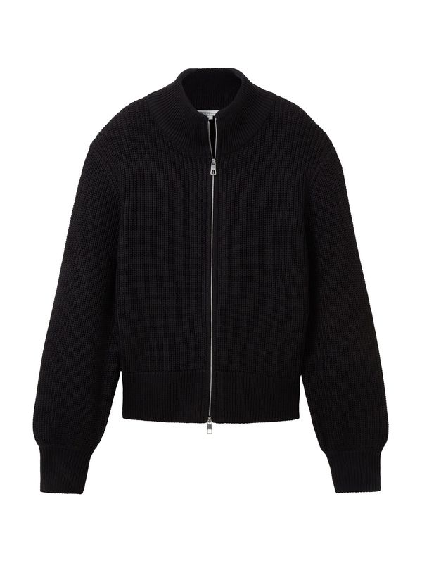 TOM TAILOR DENIM TOM TAILOR DENIM Плетена жилетка  черно