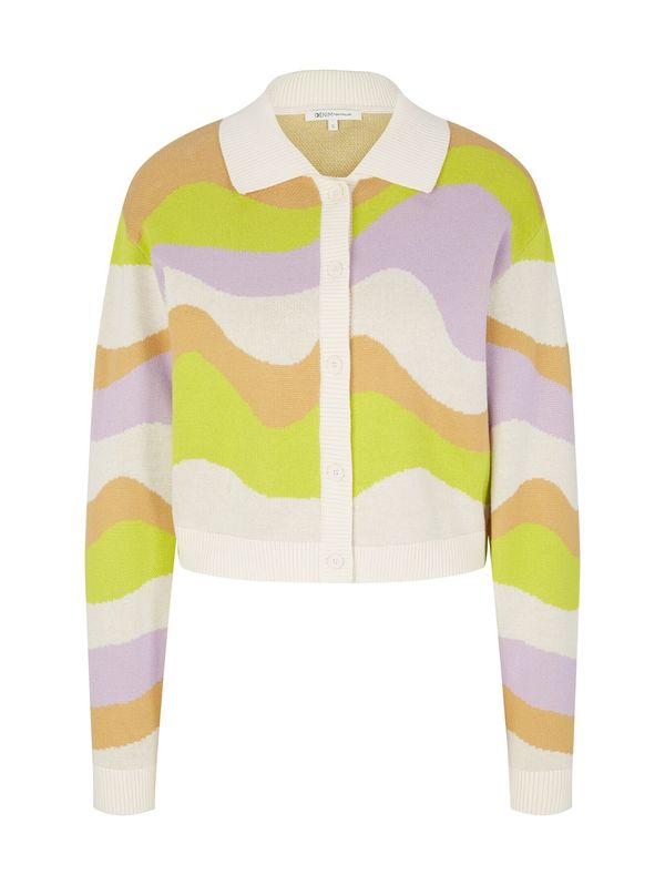 TOM TAILOR DENIM TOM TAILOR DENIM Плетена жилетка  камел / лимоненожълто / люляк / естествено бяло